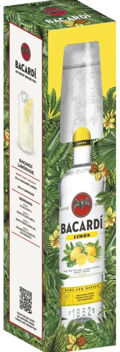 Bacardí Limón met glas