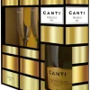 Canti Prosecco met 2 Glazen Cadeauverpakking