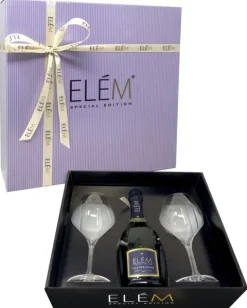 Elem Prosecco Cadeaupakket met 2 glazen