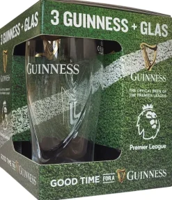 Guinness Draught Stout Premier League Cadeauverpakking met Glas