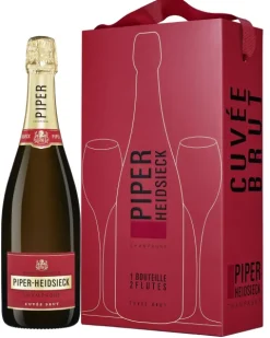Piper-Heidsieck Brut + 2 glazen cadeauverpakking