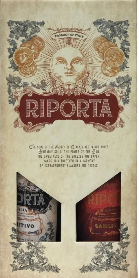 Riporta Primitivo & Sangiovese Cadeaupakket