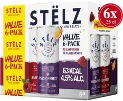 STËLZ Hard Seltzer Raspberry & Passionfruit Valuepack